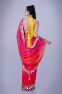 The Persimmon Sari & Petticoat