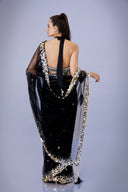 The Noir Sari & Petticoat