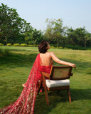 The Sindoor Sari & Petticoat