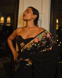 The Midnight Garden Sari & Petticoat