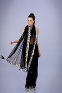 The Noir Sari & Petticoat