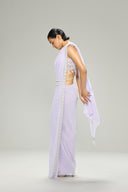 The Iris Draped Sari Set