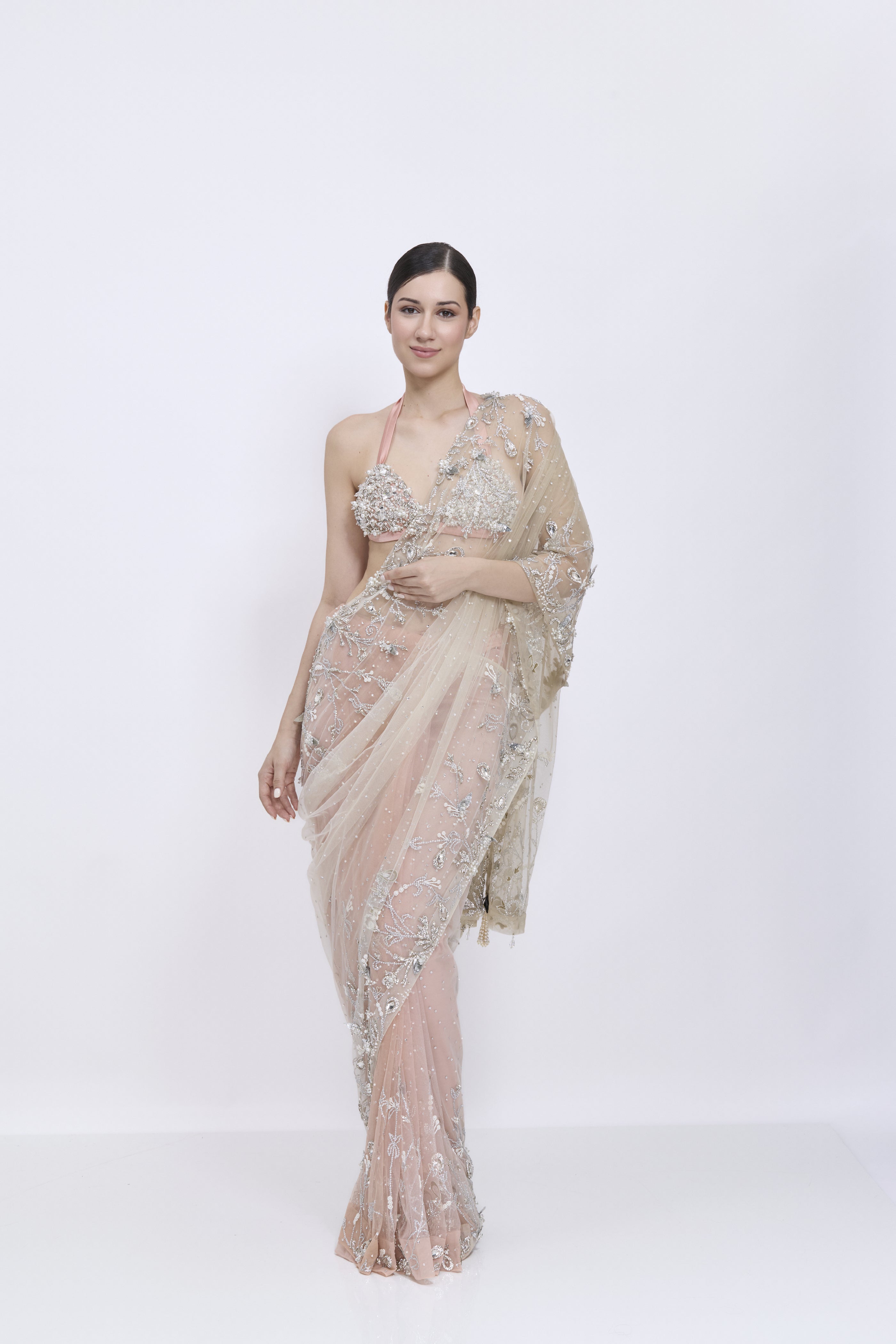 Shades Of Old Rose Saree
