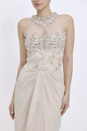 The Moondrop Draped Gown