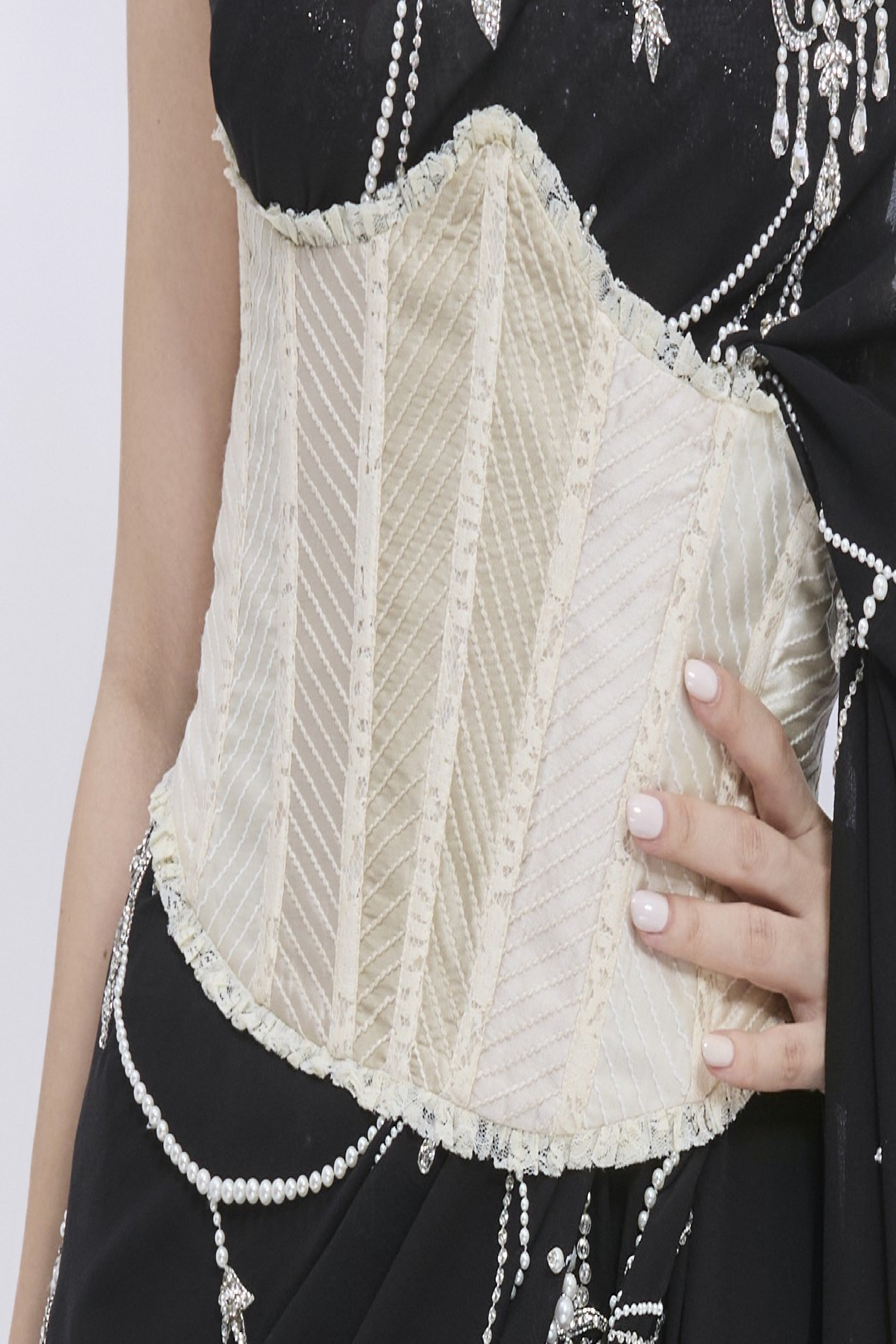 Ivory Beige Waist Corset