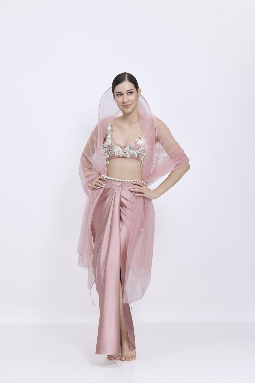 Old Rose Skirt Set