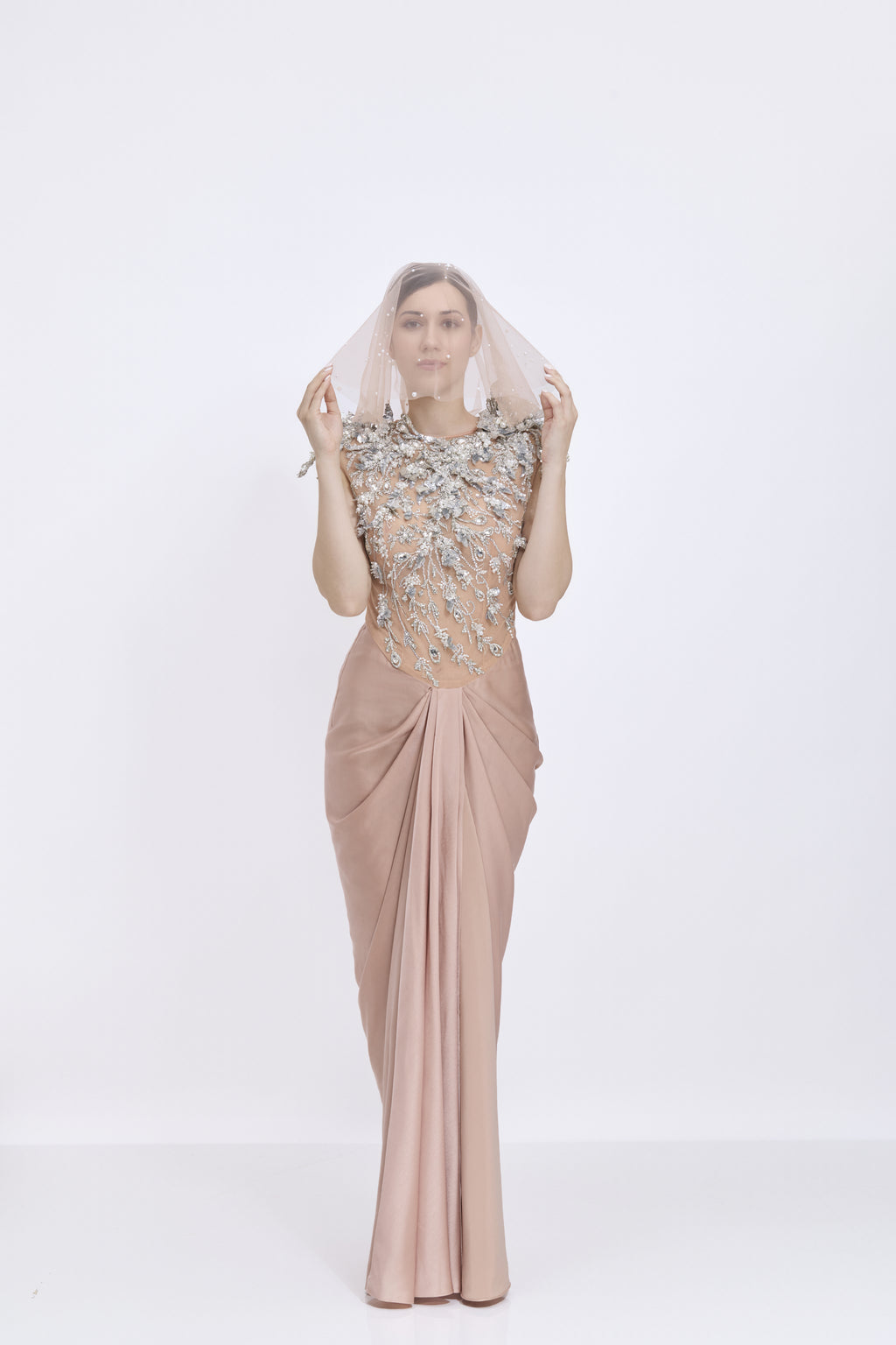 Nude Head Veil