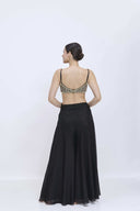 The Pearlora Black Blouse