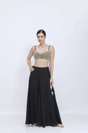 The Pearlora Black Blouse
