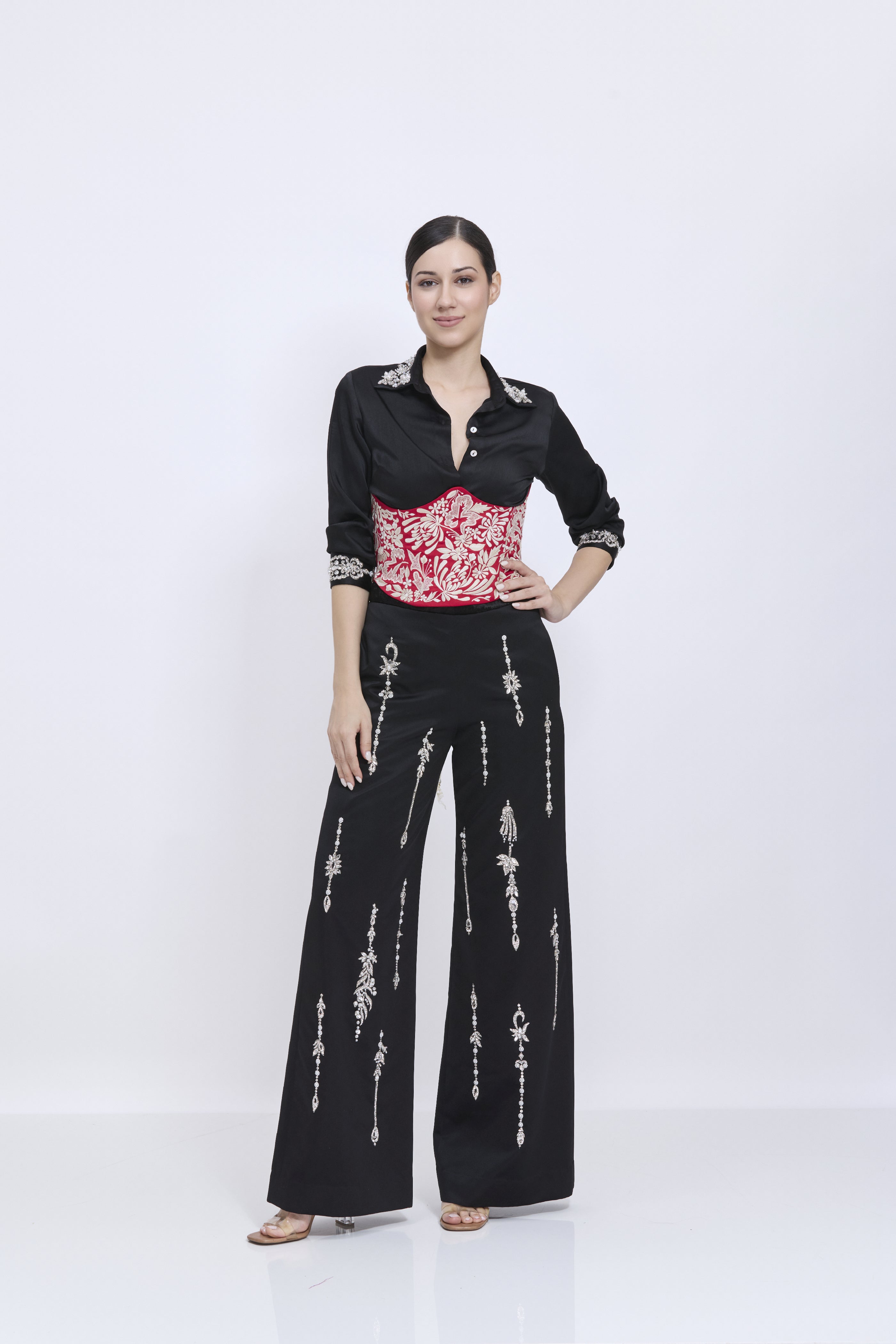 Red Etm Waist Corset