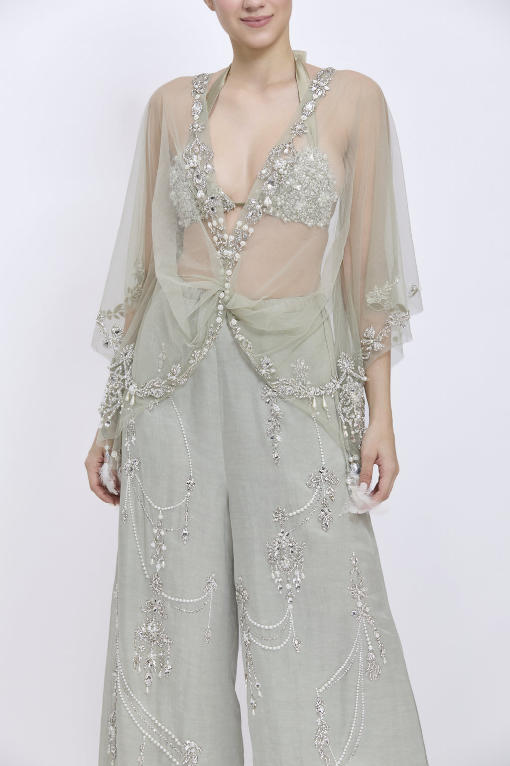 Ash Grey Kaftan