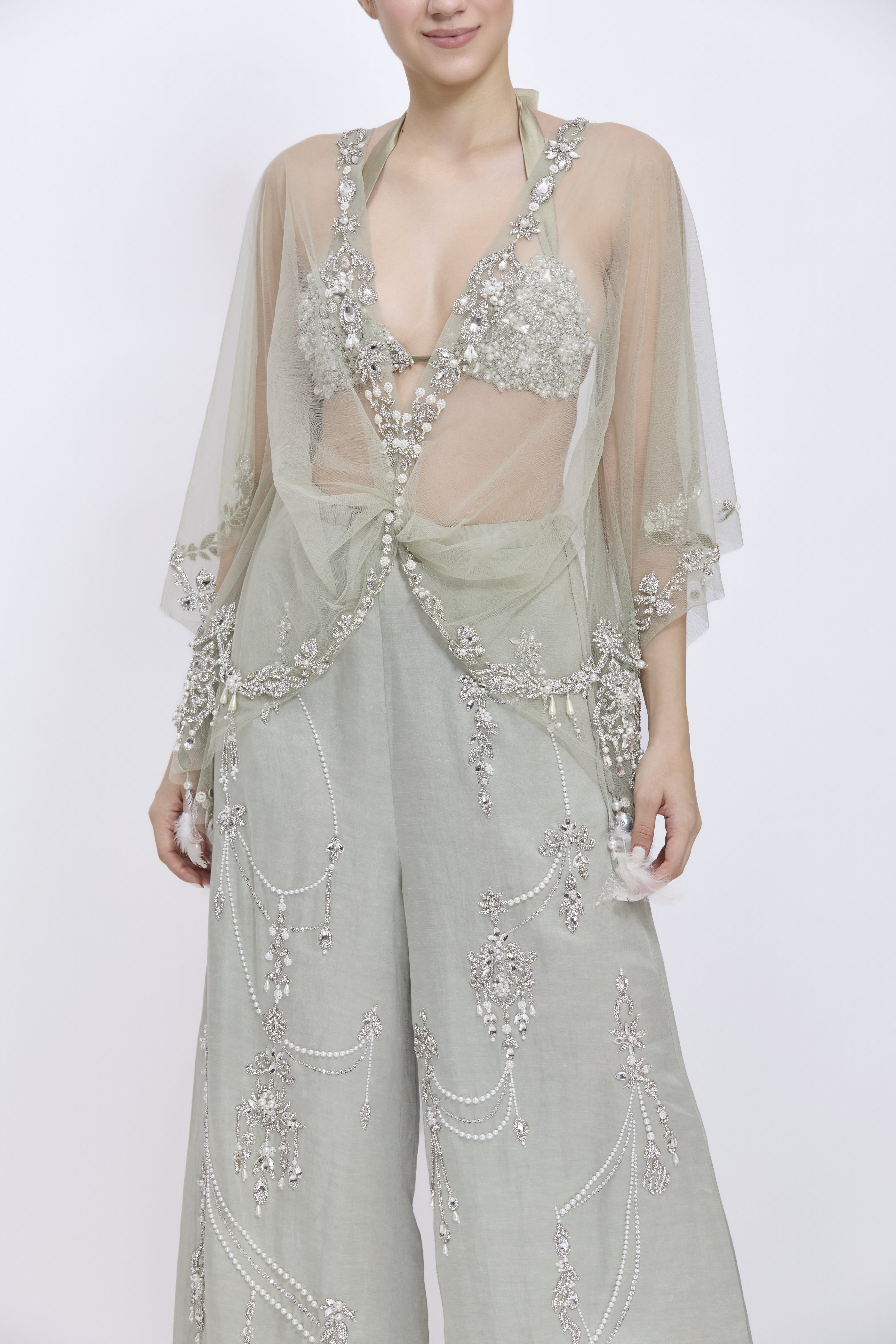 Ash Grey Kaftan