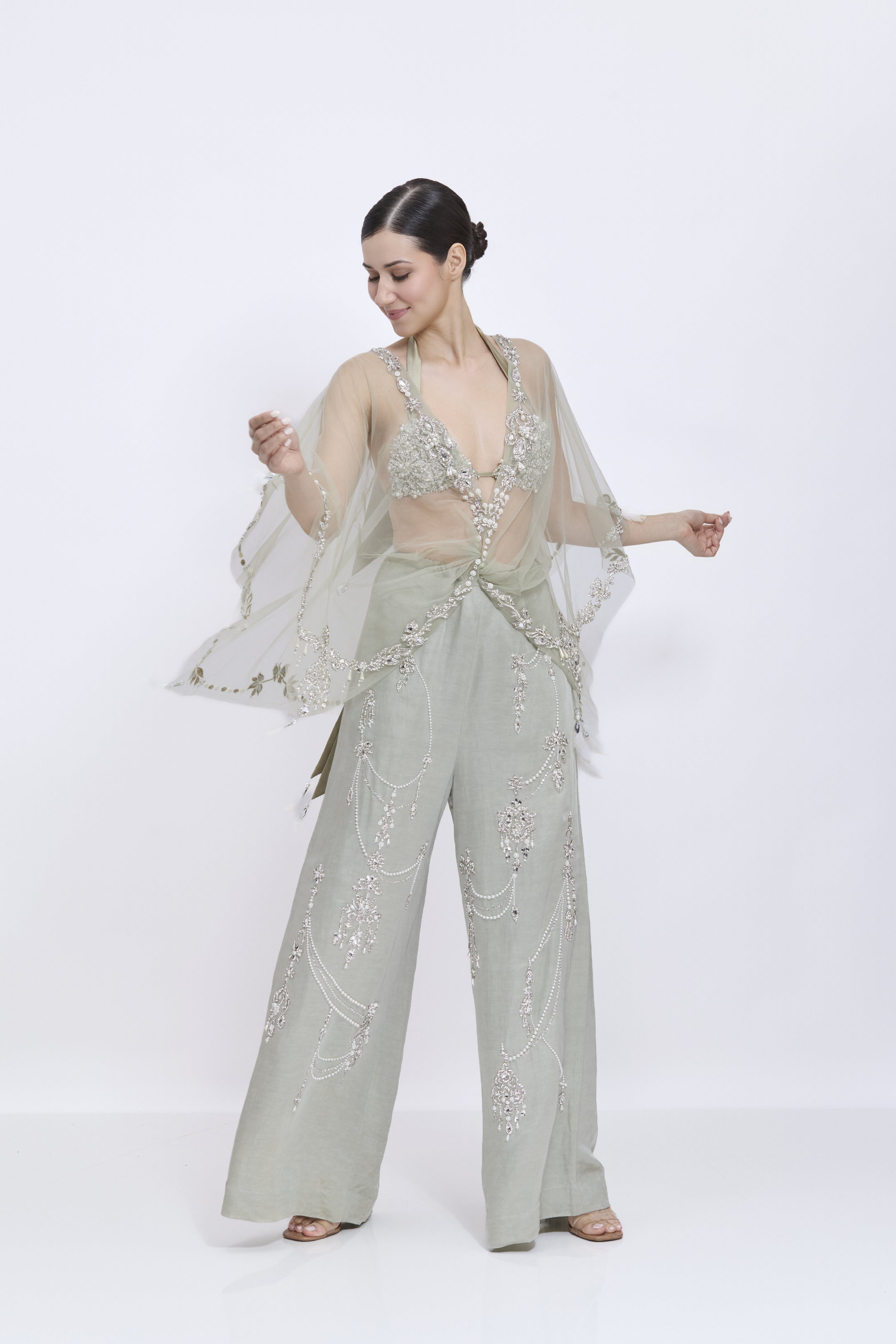 Ash Grey Kaftan