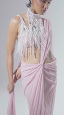 The Foxy Pre Daped Sari Set