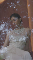 The Moondrop Draped Gown